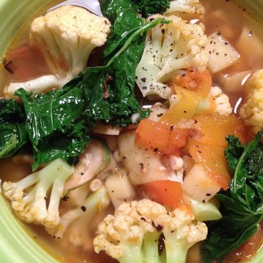 *Fall Cauliflower, Tomato & Potato Vegetable Soup