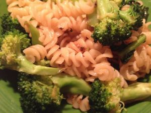 *broccoli and garlic pasta