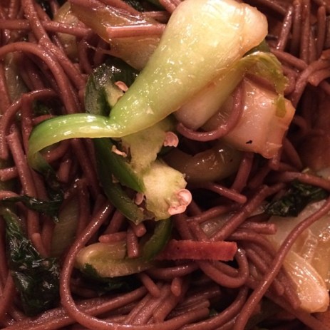 *soba with bok choy