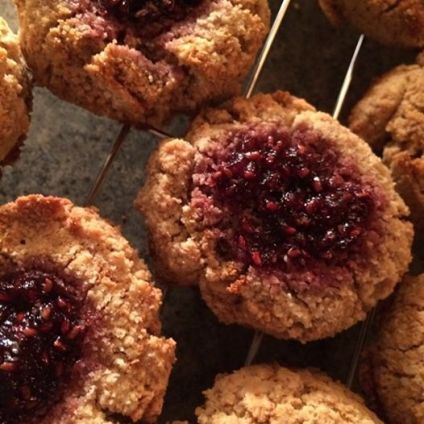 *coconut almond jam dots gluten free