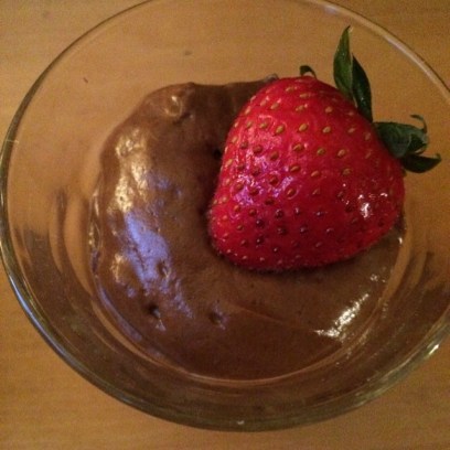 *raw chocolate avocado pudding