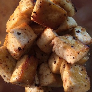 Lemon Pepper baked tofu